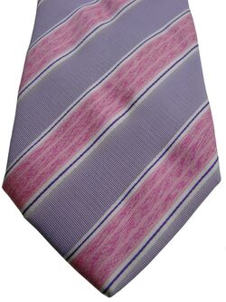 ANDREWS TIES Mens Tie Lilac & Pink Stripes