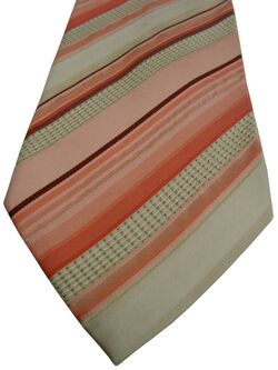 HUGO BOSS Mens Tie Pink & White Stripes