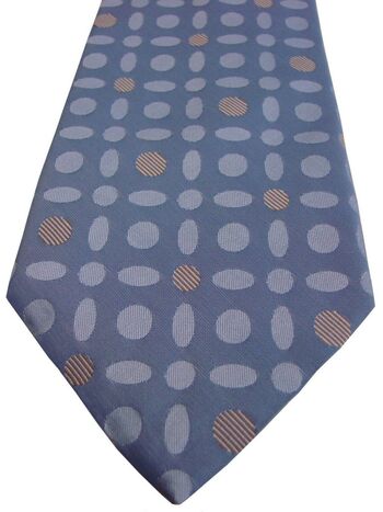 HUGO BOSS Mens Tie Blue - Circles & Ellipses