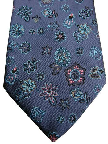 ETON Mens Tie Blue - Flowers