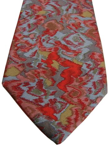 CHRISTIAN DIOR Mens Tie Multi-Coloured Splodges