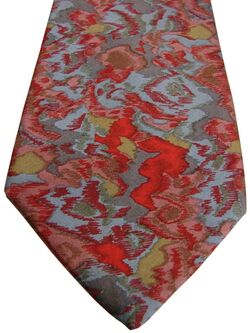 CHRISTIAN DIOR Mens Tie Multi-Coloured Splodges