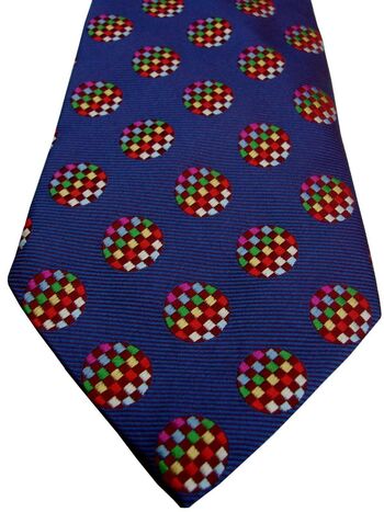 JONELLE ADDITIONS Mens Tie Purple - Multi-Coloured Polka Dots