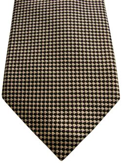 HACKETT Mens Tie Black & White Squares