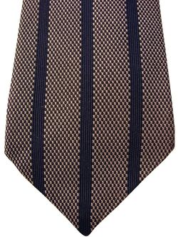 DUCHAMP LONDON Mens Tie Dark Blue Vertical Stripes