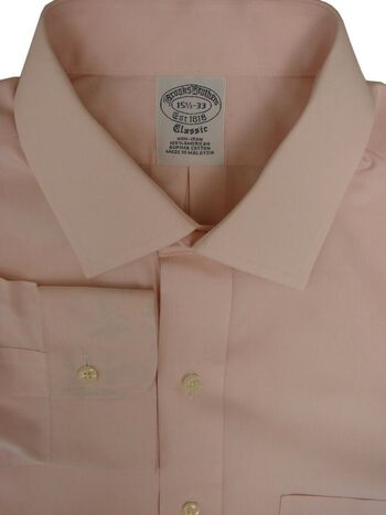 BROOKS BROTHERS CLASSIC Shirt Mens 16 M Pink