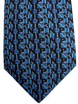 THOMAS PINK Mens Tie Blue & Purple - PINK wording