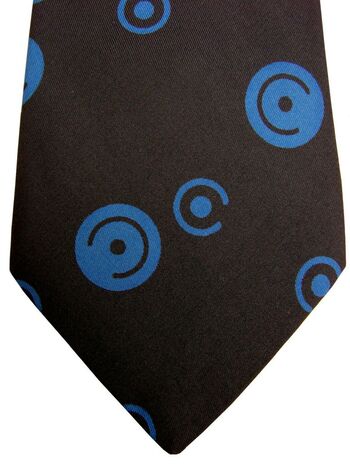 PIERRE BALMAIN Mens Tie Dark Blue - Blue Design