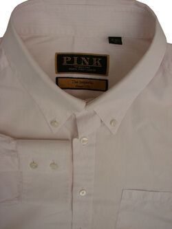 THOMAS PINK THE IMPERIAL Shirt Mens 16.5 L White - Narrow Stripes CLASSIC 170S