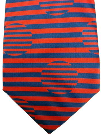 TURNBULL & ASSER EXCLUSIVE Tie Red & Blue - Stripes & Polka Dots