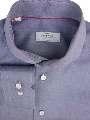 ETON Shirt Mens 15 S Grey NEW