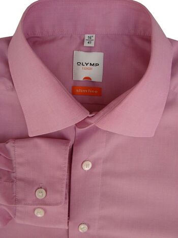 OLYMP LUXOR Shirt Mens 16 M Pink SLIMLINE