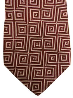 RALPH LAUREN Tie Brown - Herringbone Squares