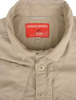 CRAGHOPPERS NOSILIFE Shirt Mens 16 S INSECT REPELLENT CLOTHING SHORT SLEEVE