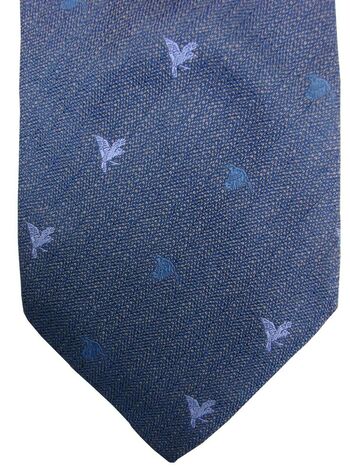 YVES SAINT LAURENT YSL Mens Tie Blue - Birds