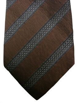 JAN PAULSEN 1902 Mens Tie Brown - Stripes NEW