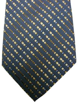 UNGARO Mens Tie Dark Grey - Multi-Coloured Squares NEW