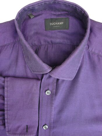 DUCHAMP LONDON Shirt Mens 17 XL Purple