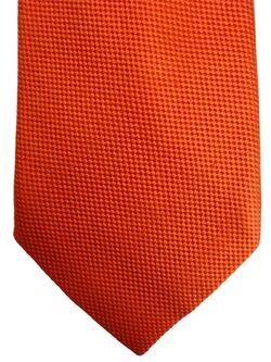 JOHN FRANCOMB TM LEWIN Mens Tie Orange - Purple Narrow Blade HEAVY MATERIAL