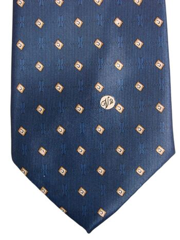 VERSACE CLASSIC V2 Mens Tie Blue - Squares