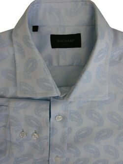 DUCHAMP LONDON Shirt Mens 17.5 XL Blue - Tear Drops