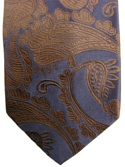 DUCHAMP LONDON Mens Tie Dark Purple - Brown Flowers SKINNY NEW