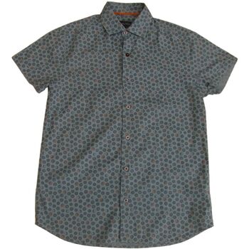 STEEL & JELLY Shirt Mens 14.5 S Blue  - Polka Dots SHORT SLEEVE LIGHTWEIGHT