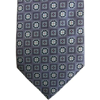 CANALI Tie Mens Tie Blue – Blue & Pink Shapes NEW