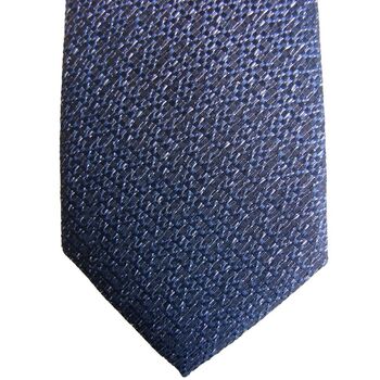 PENGUIN Mens Tie Dark Blue - TEXTURED ULTRA SKINNY