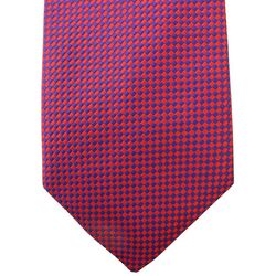 TM LEWIN Mens Tie Red & Purple Squares