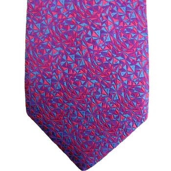 CHARLES TYRWHITT Mens Tie Vibrant Purple & Blue Intricate Design NEW
