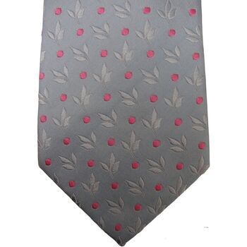 HILDITCH & KEY Mens Tie Blue – Pink Polka Dots & Flowers NEW