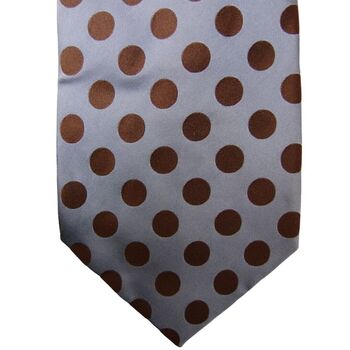 BODEN Mens Tie Blue - Polka Dots
