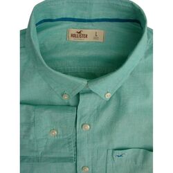 HOLLISTER Shirt Mens 16.5 L Turquoise