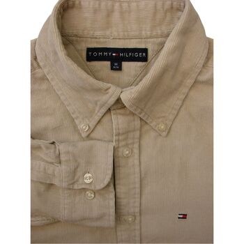 TOMMY HILFGER Shirt Mens 15.5 M Beige - Ribbed RIBBED THICK CORDUROY