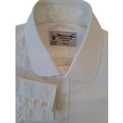 TURNBULL & ASSER Shirt Mens 15 M White CLASSIC