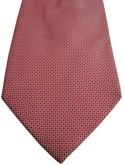 TM LEWIN Mens Tie Red Mini Squares