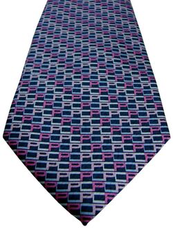 PIERRE CARDIN Mens Tie Multi-Coloured Initials NEW