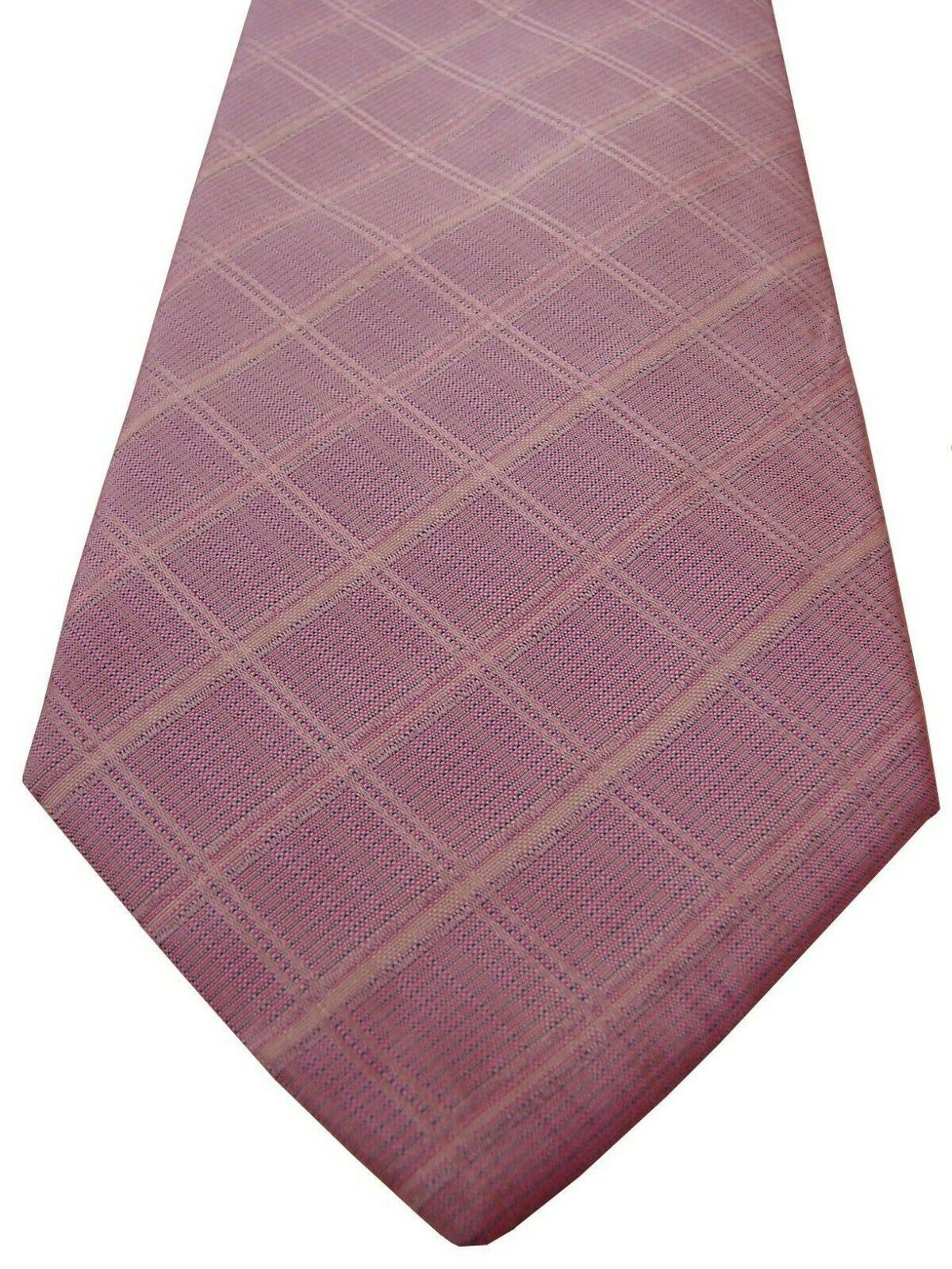 TM LEWIN Mens Tie Pink – White Check - Brandinity