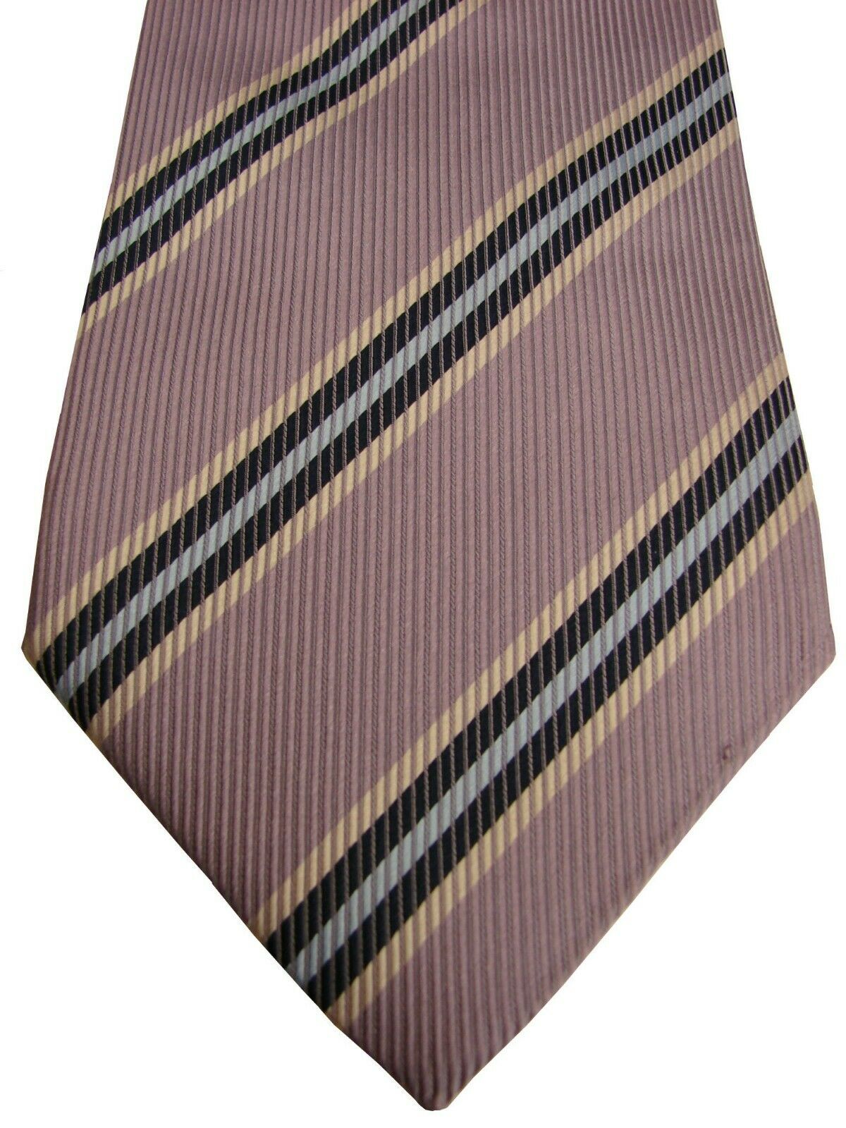 GANT USA Mens Tie Lilac Grey - Stripes - Brandinity